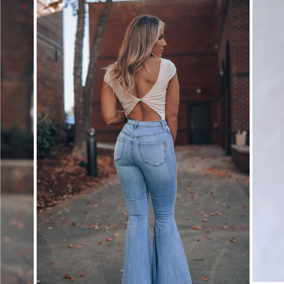 NWT Southern Alternative Cream Open Back Bodysuit Sz M - Picture 5 of 5